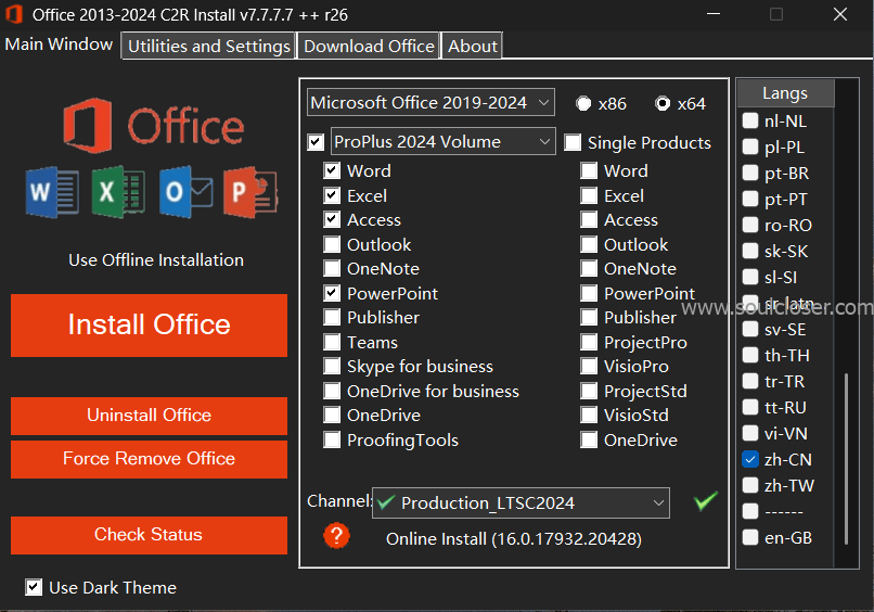 Office-C2R-Installer-7.7.7.7-r26软件截图