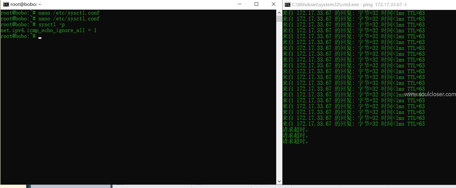 在不同的 Linux 发行版中禁止和开启IPv4与IPv6 Ping